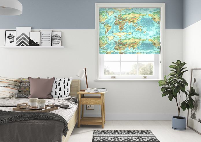 Atlas, Azure - Roman Blind - Image 5